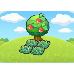 Tree-shaded tall grass