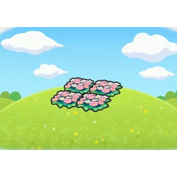 Pretty flower bed